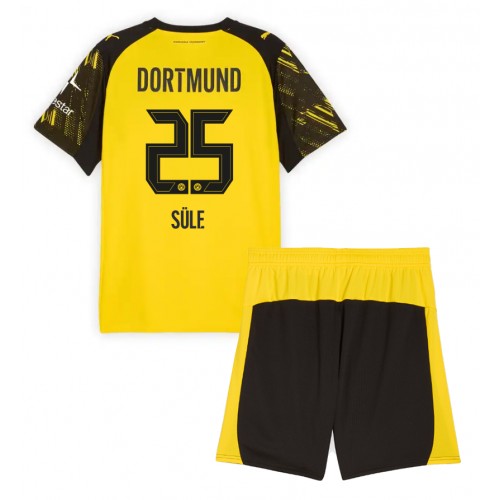 Maglia Calcio Borussia Dortmund Niklas Sule #25 Prima Divisa Bambino 2025-26 Manica Corta (+ pantaloncini)